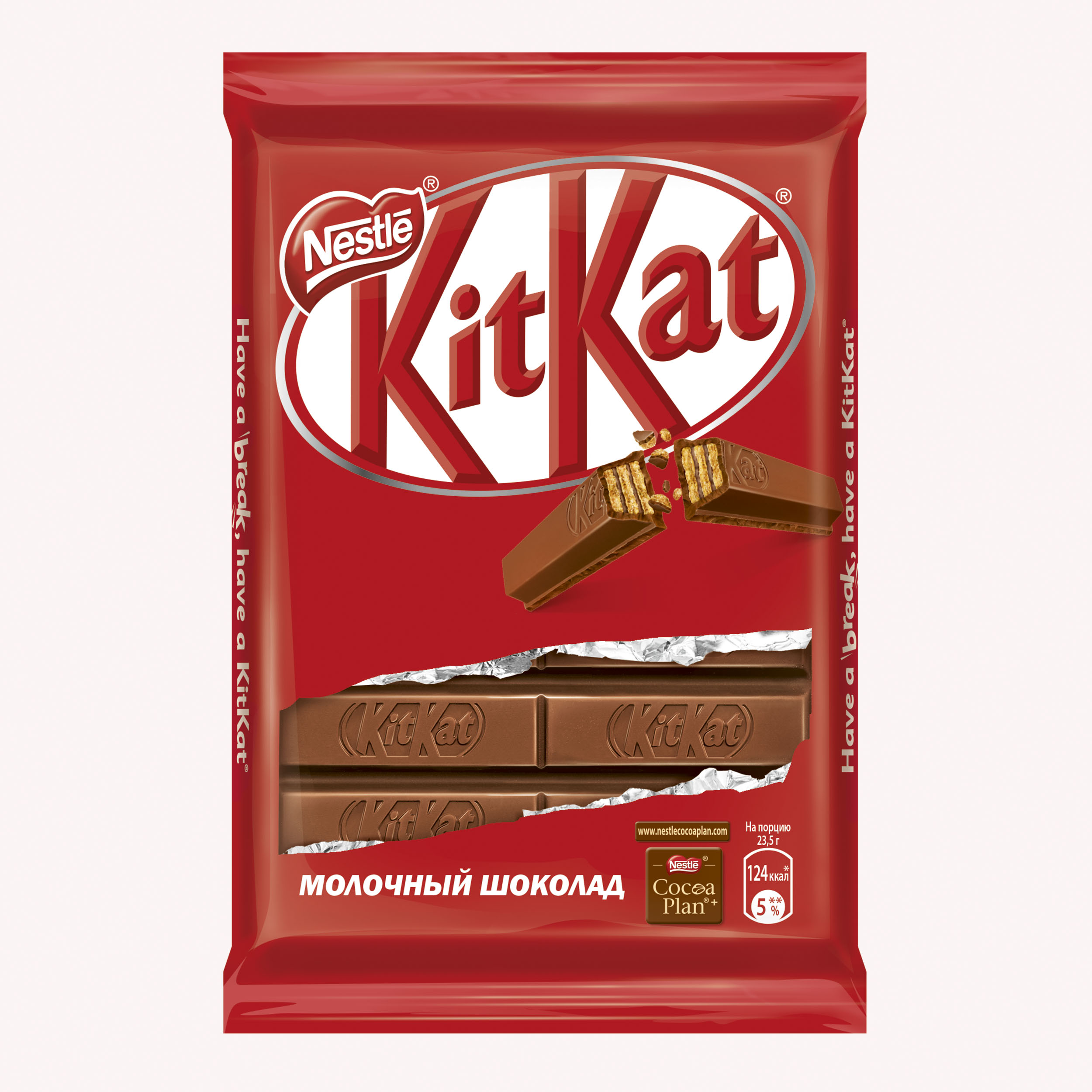 

Шоколад молочный Kit-Kat с хрустящей вафлей 94 г