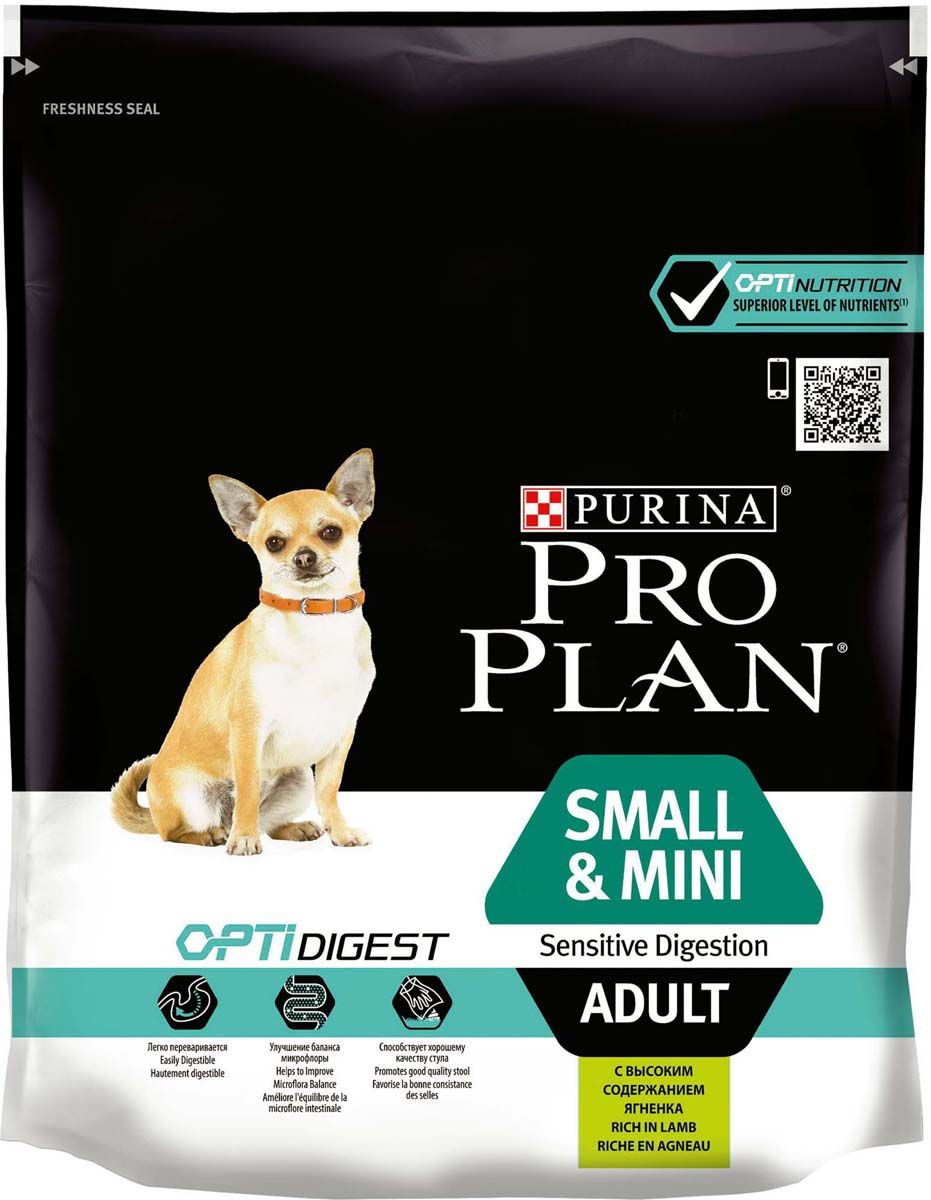 фото Сухой корм для собак pro plan optidigest small & mini adult, ягненоки рис, 8шт по 0,7кг