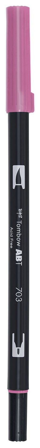 

Брашпен Tombow ABT Dual Brush Pen 703 розовая роза