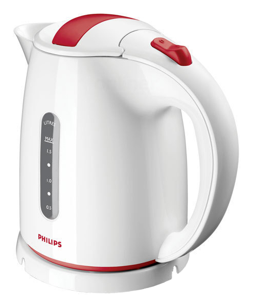 фото Чайник электрический philips hd4646/40 white/red