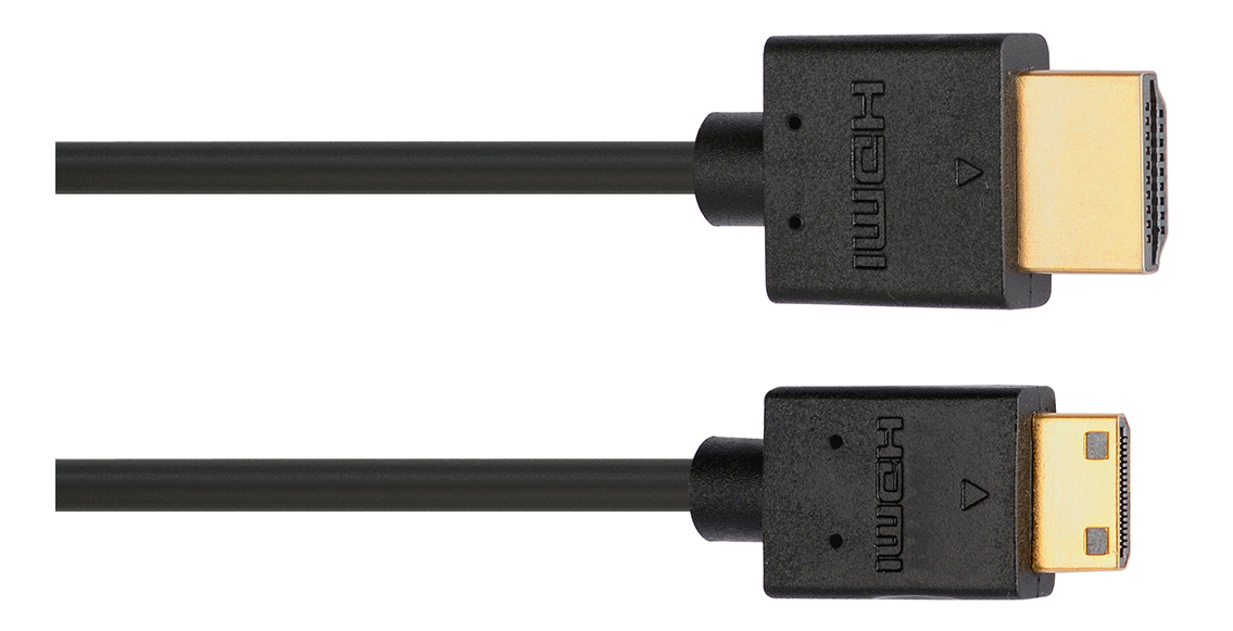 фото Кабель interstep hdmi - mini hdmi, 2м black (is-dc-hdmi230mn-000b201)