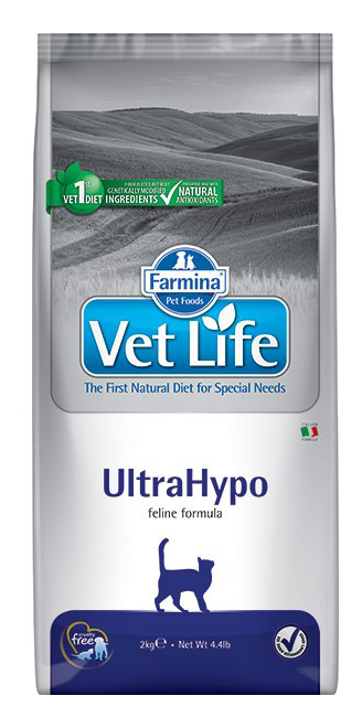 фото Сухой корм для кошек farmina vet life ultrahypo, гипоаллергенный, рыба, 10кг