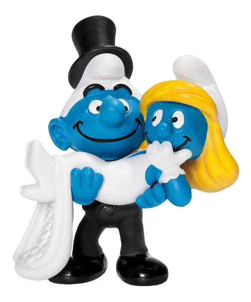 Фигурка персонажа The Smurfs Гномики жених и невеста