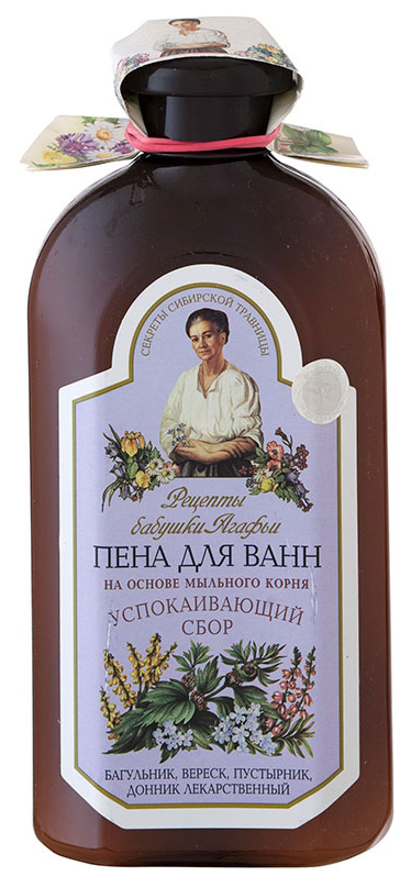 Пена для ванн Рецепты бабушки Агафьи Успокаивающий сбор 500 мл sensoterapia концентрированная пена для ванн lavender olivender успокаивающая