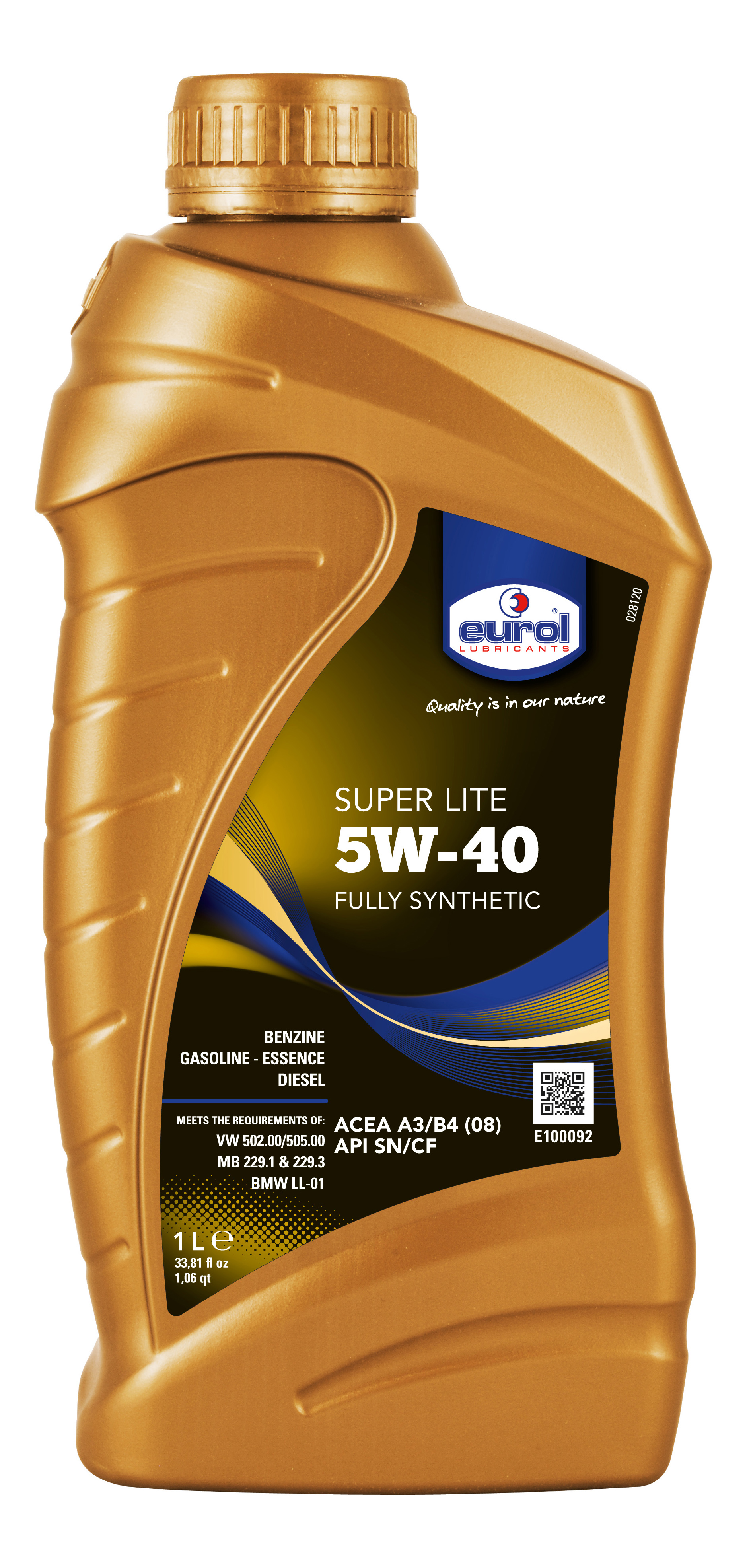 Моторное масло Eurol Super Lite 5W40 1л