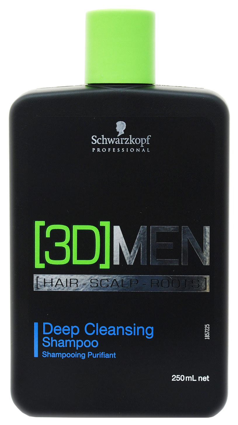Купить Шампунь для волос Schwarzkopf Professional 3D Men Deep Cleansing Shampoo 250 мл