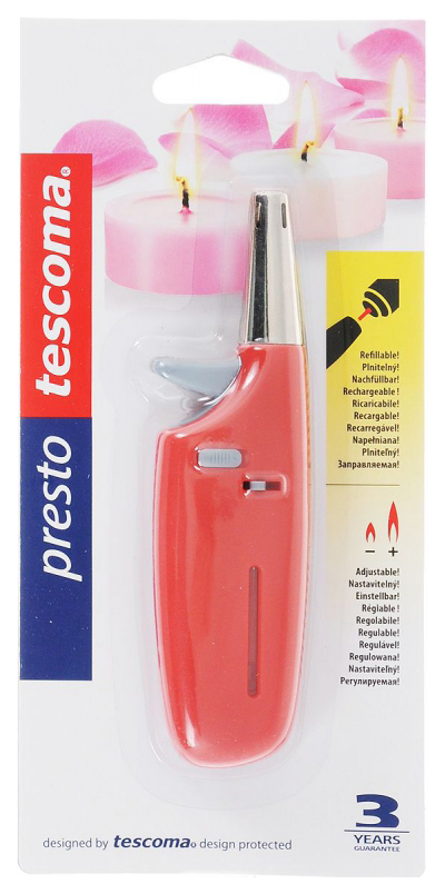 

Газовая зажигалка PRESTO компактная, Tescoma 354923, Красный, Presto 354923