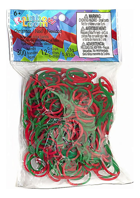 Плетение из резинок Rainbow Loom Рождество