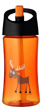 фото Детская бутылочка carl oscar moose оранжевая