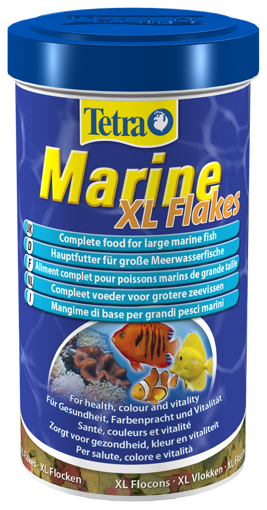 

Корм для рыб Tetra TetraMarin Flakes XL, хлопья, 500 мл