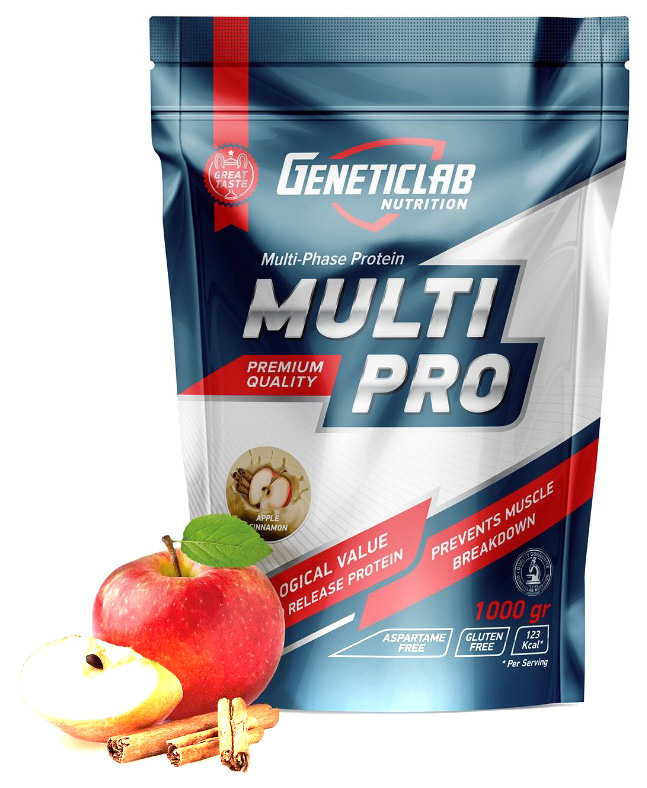 фото Протеин geneticlab nutrition multi pro, 1000 г, apple&cinnamon