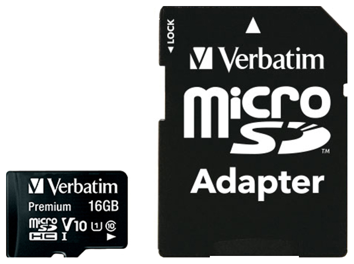 фото Карта памяти verbatim micro sdhc 44082 16gb