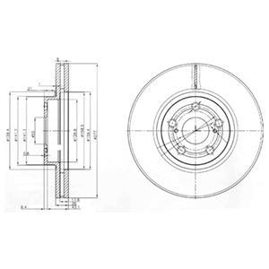 Тормозной диск DELPHI BG3913