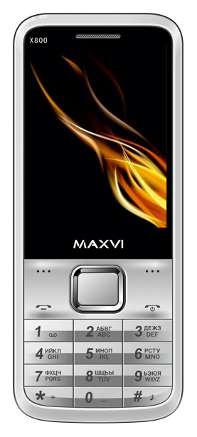 фото Мобильный телефон maxvi x800 silver