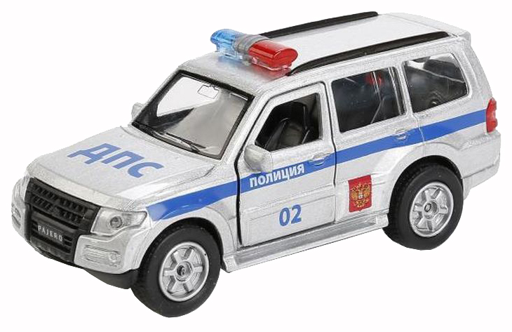 Купить Машина спецслужбы Технопарк Полицейская машина Mitsubishi Pajero 12 см Полиция,