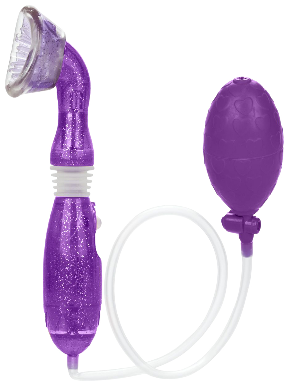 Клиторальная помпа с грушей California Exotic Novelties, фиолетовая