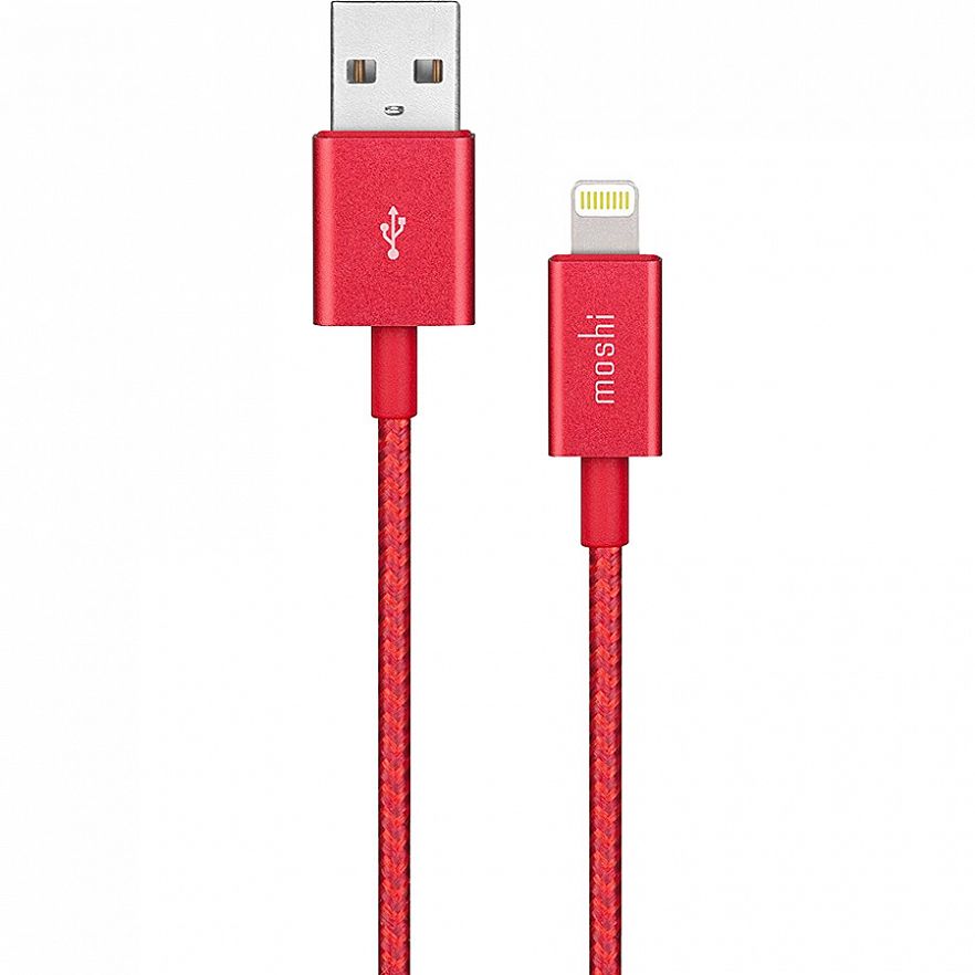 

Кабель Moshi Integra Lightning 1.2 м Red