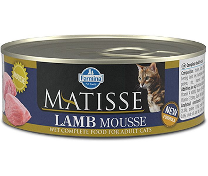 фото Консервы для кошек farmina matisse mousse, мусс с ягненком, 85г