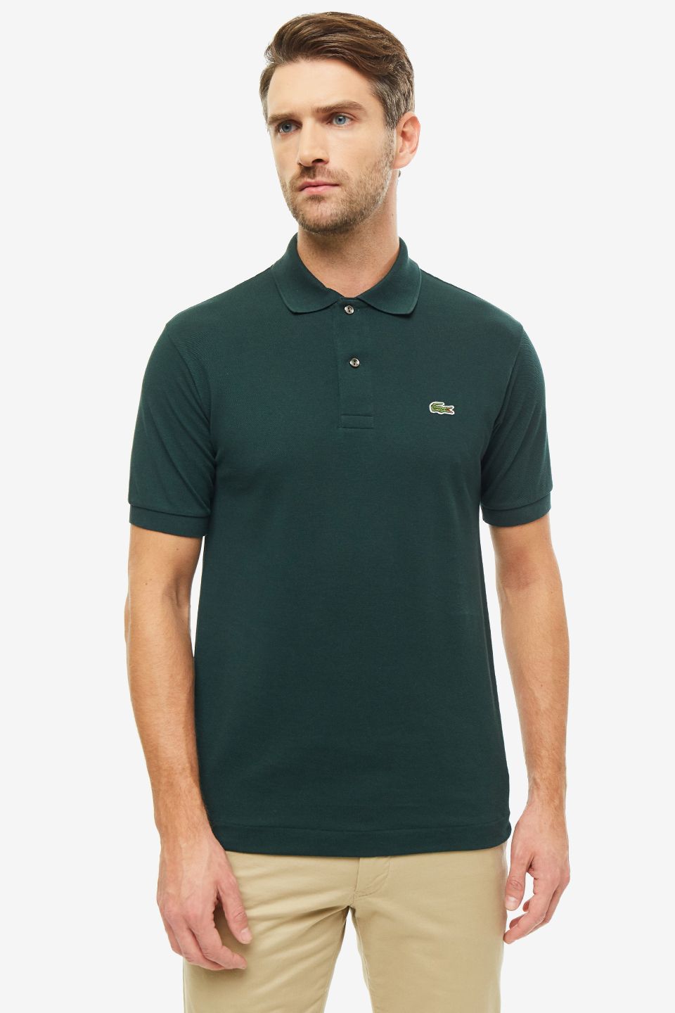 Зеленое поло Lacoste