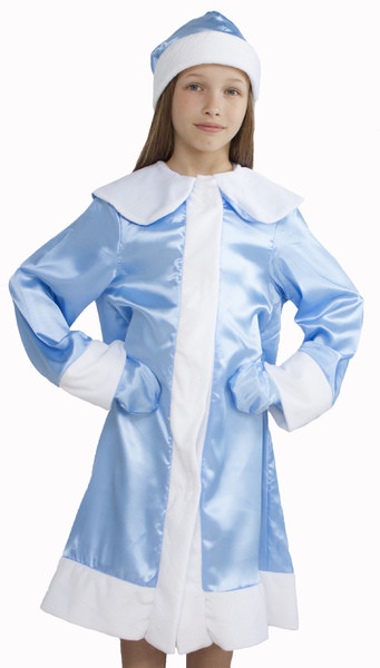 фото Карнавальный костюм бока снегурочка, цв. голубой р.122