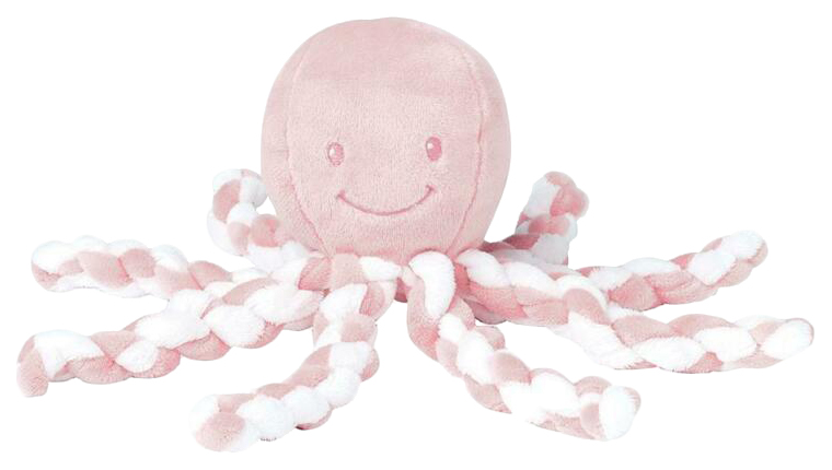 фото Игрушка мягкая nattou soft toy (наттоу) lapidou octopus осьминог light pink-white 878753