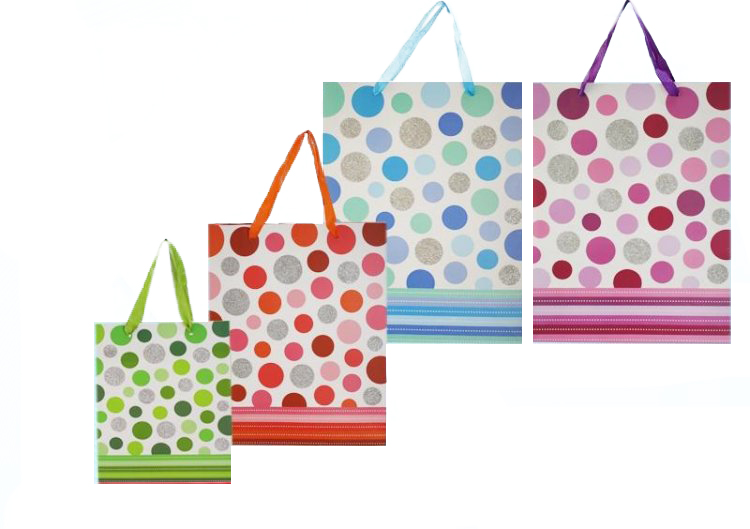 

Подарочный пакет с горохом, бумажный, 32x26x12 см