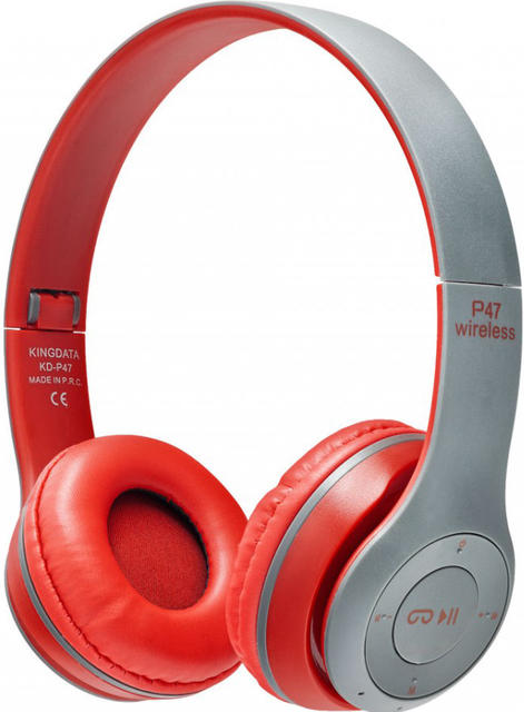 фото Беспроводные наушники nobrand p47 red
