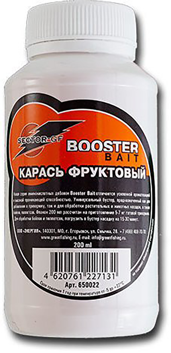 

Пищевая добавка Green Fishing Booster Bait 200 мл, фрукты, Booster Bait