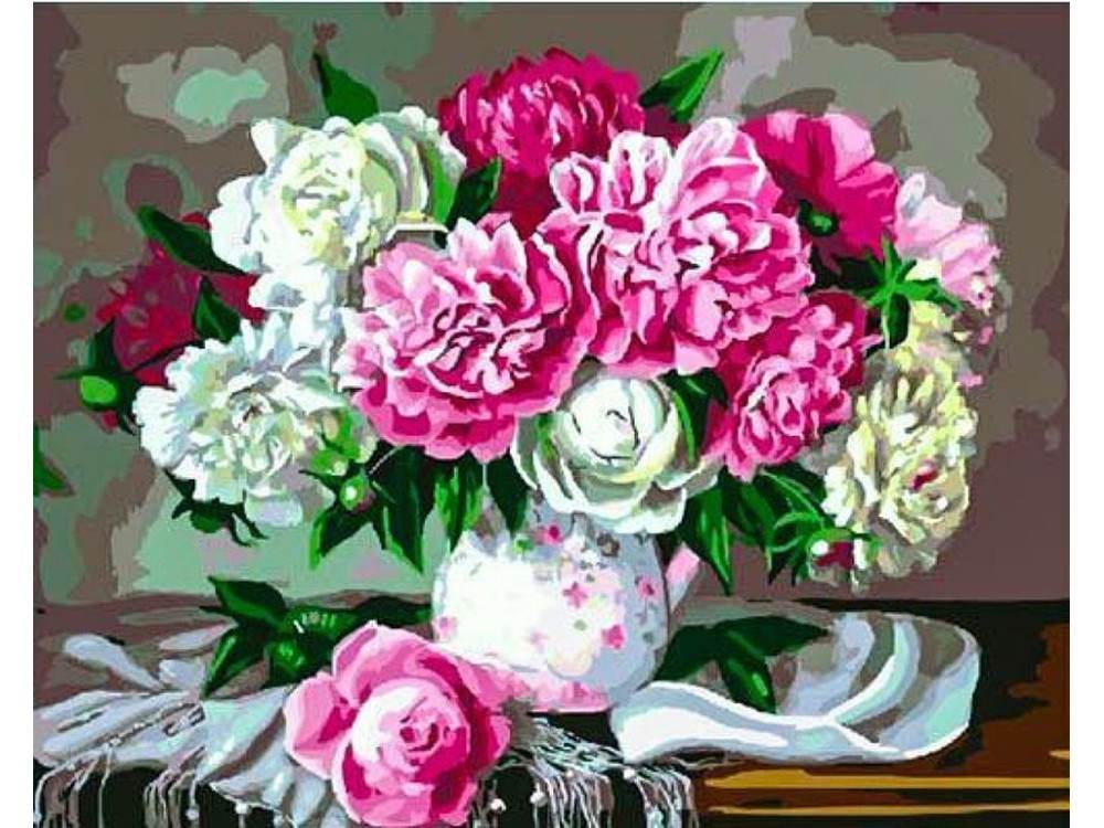 

Картина по номерам Paintboy Пышный букет, 40x50, Пышный букет