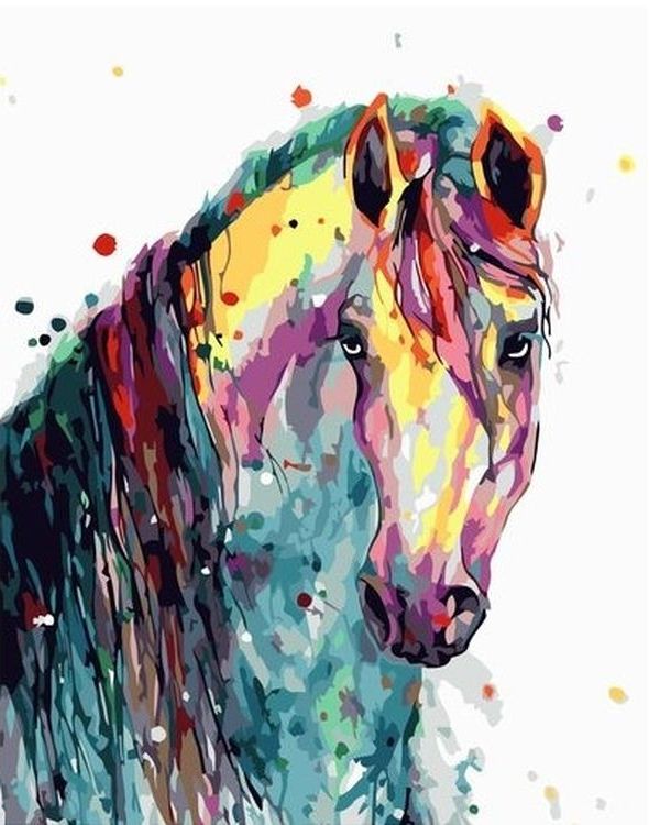 

Живопись по номерам Paintboy Грустная лошадь 40x50, Грустная лошадь
