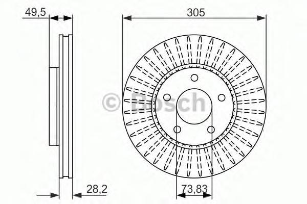 фото Тормозной диск bosch 0986479698