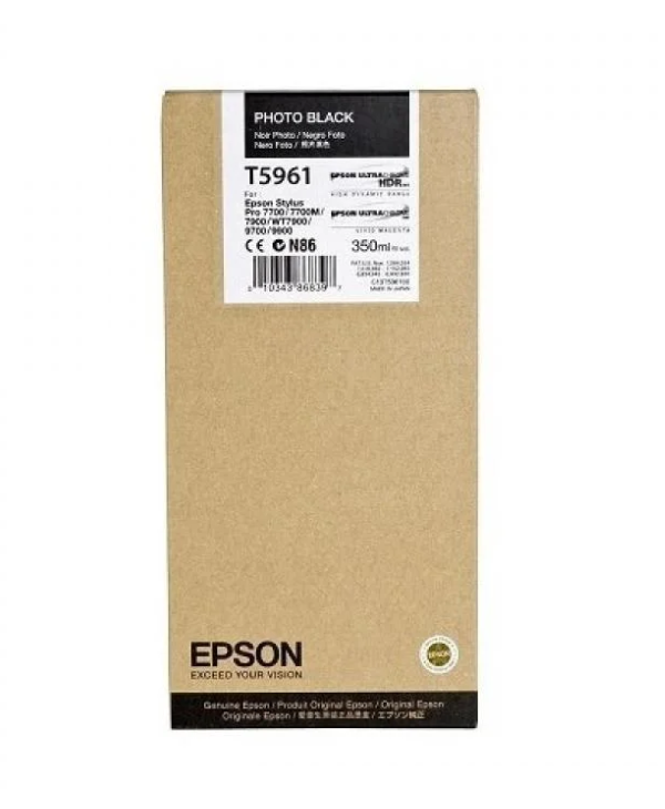 

Картридж для струйного принтера Epson T5961 (C13T596100) черный, оригинал, C13T596100