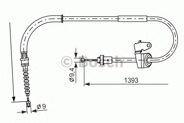 

Трос cтояночного тормоза BOSCH 1987482227