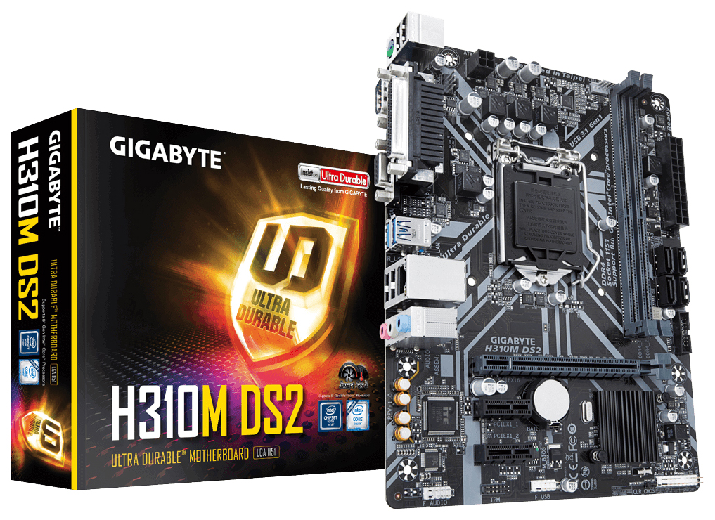 

Материнская плата GIGABYTE H310M DS2, H310M DS2