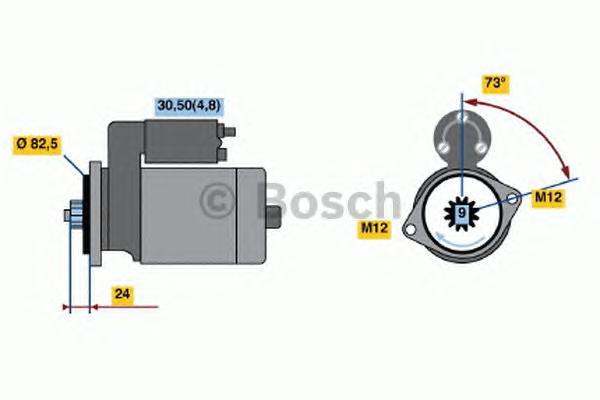 

Стартер BOSCH 0986021630