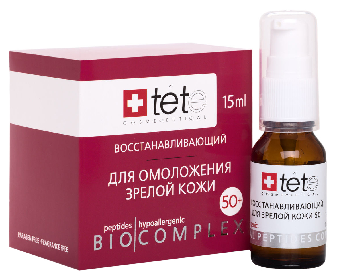 Сыворотка для лица TETe Cosmeceutical Biocomplex Для омоложения зрелой кожи 15 мл сыворотка для лица tete cosmeceutical антикуперзный комплекс 30 мл