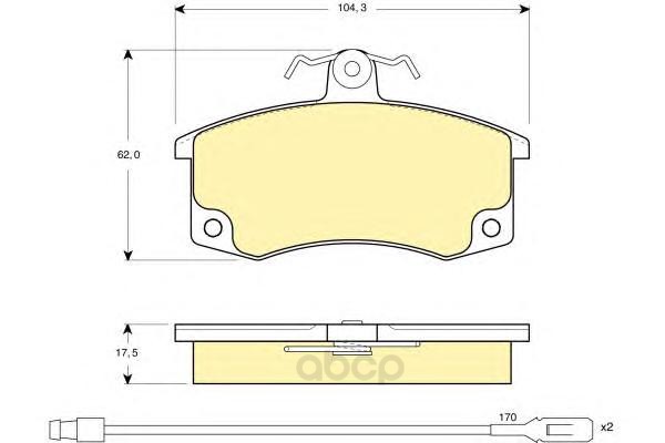 

Колодки тормозные Girling 6114461