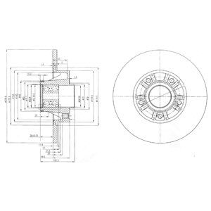 фото Тормозной диск delphi bg9031rs