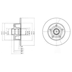 фото Тормозной диск delphi bg3030c