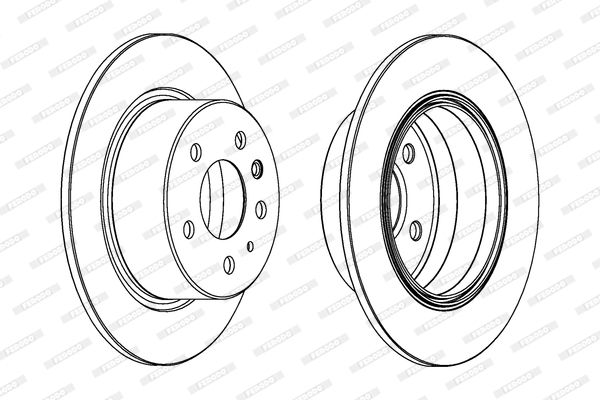 фото Тормозной диск ferodo ddf003
