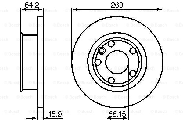 фото Тормозной диск bosch 0986478547