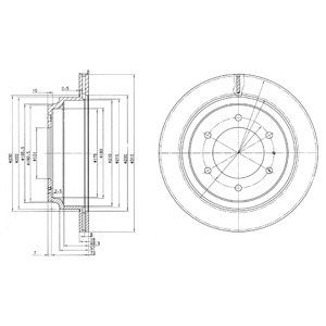 Тормозной диск DELPHI BG3353 100024181339