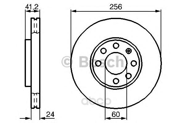 фото Тормозной диск bosch 0986478881 передний