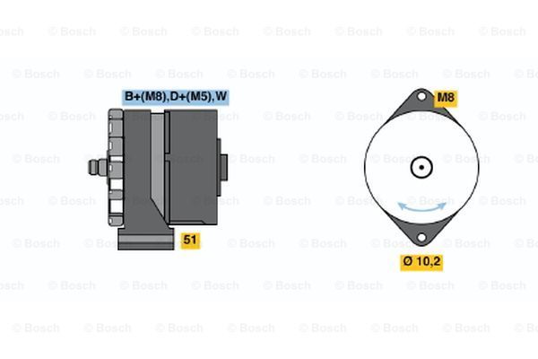 

Генератор BOSCH 0 986 040 280