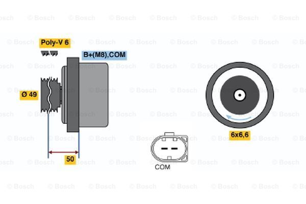 

Генератор BOSCH 0 986 047 170