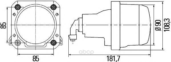 

Основная фара 12v Hella 1BL009999-001