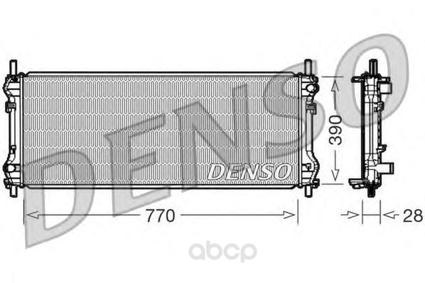 Радиатор 770x390 Denso DRM10103