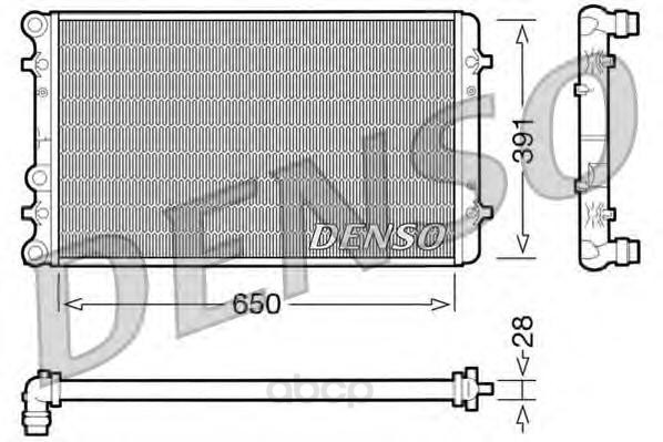 

Радиатор 650x391 Denso DRM02007