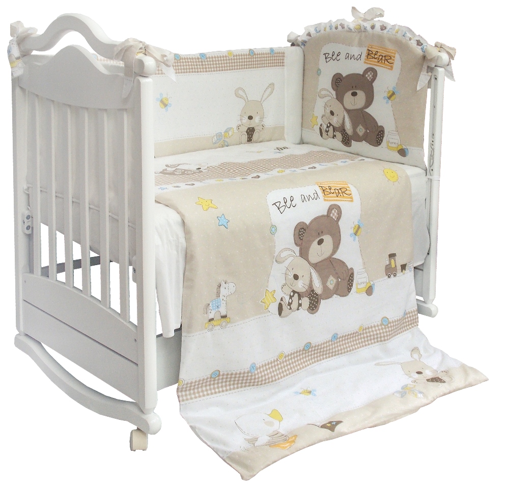 

Комплект в кроватку Bombus/L'Abeille Мишка с зайкой 6 пр., Bombus/L'Abeille «Мишка с зайкой» 6 пр.