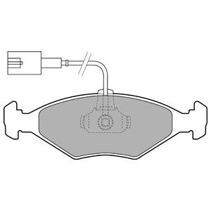 

Тормозные колодки DELPHI дисковые LP1855